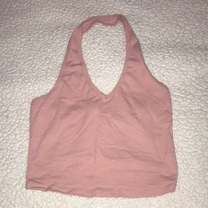 mauve halter top